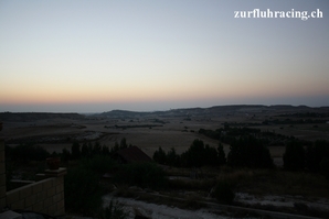 la vue depuis la piste