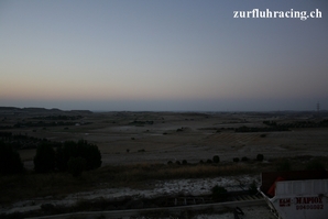 la vue depuis la piste